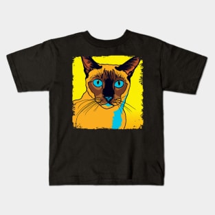 Tonkinese Pop Art - Cat Lover Gift Kids T-Shirt
